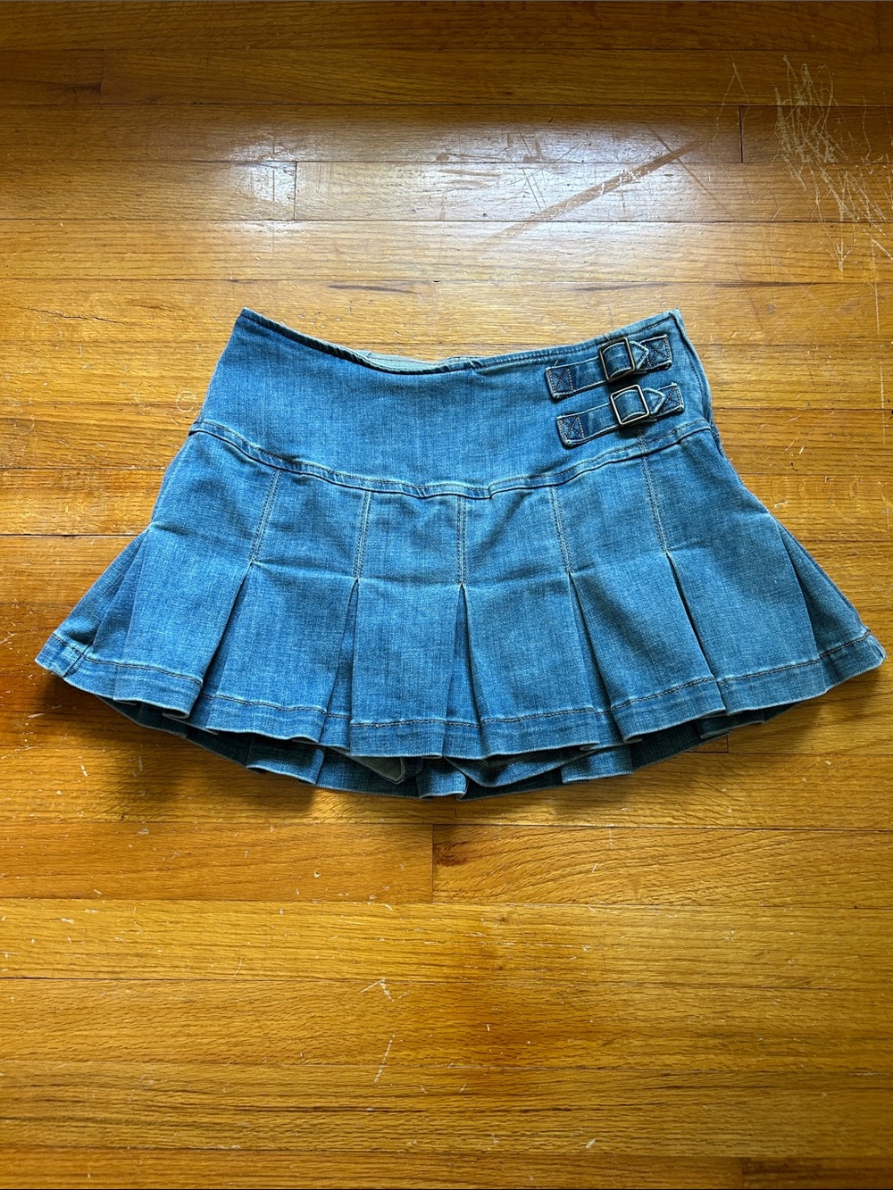 Wild Fable Denim Pleated Skort